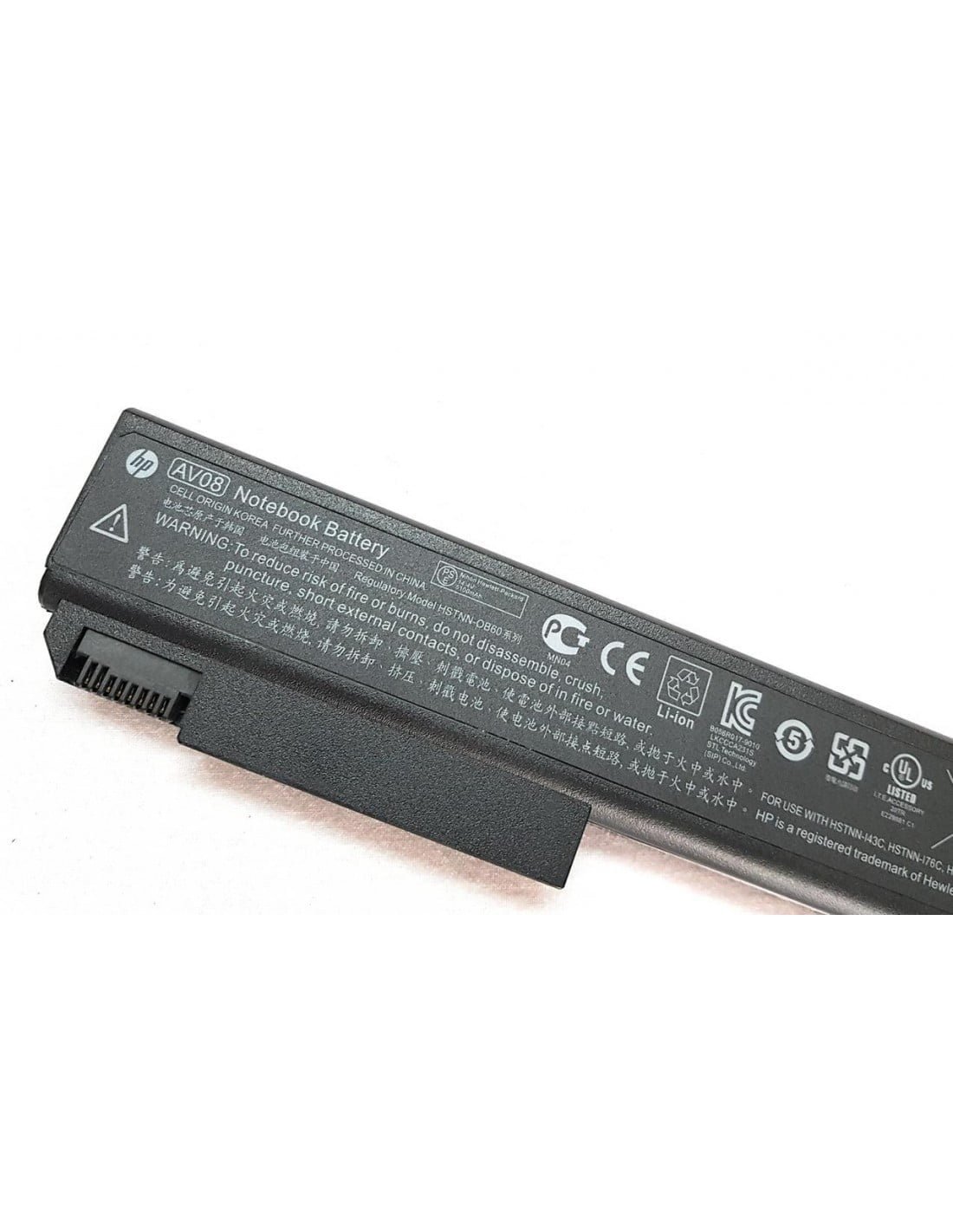 14.4V 5200mAh 75Wh AV08XL Laptop Battery compatible with HP EliteBook 8530p 8530w 8540p 8540w 8730p 8730w 8740w P/Ns: 501114-001 458274-341