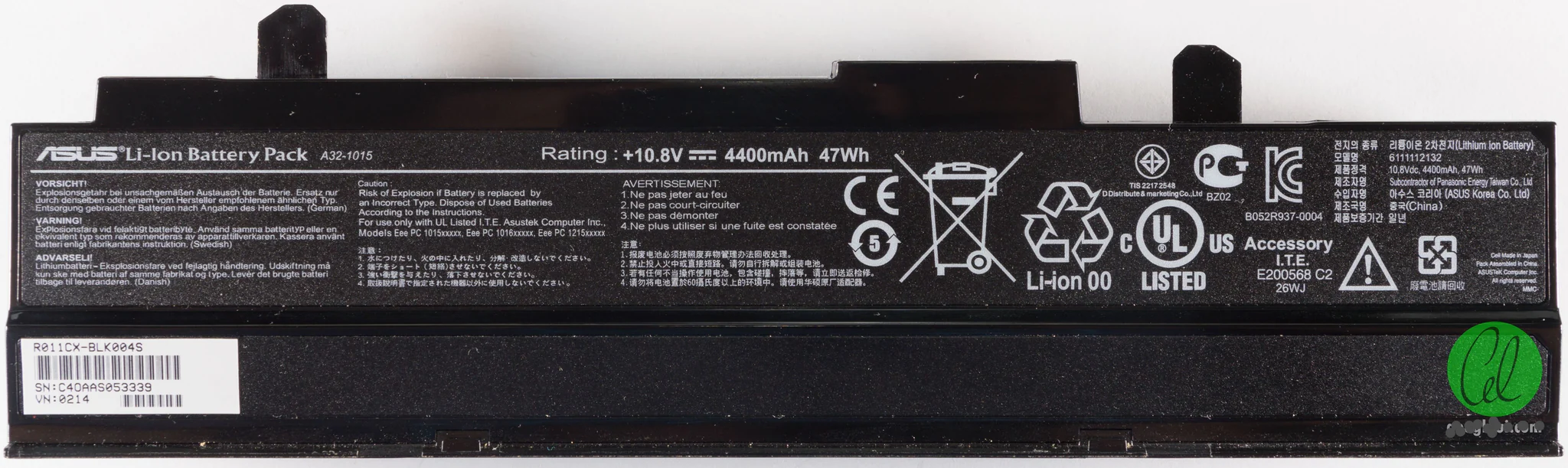 Original AS1015LH Asus Eee PC A31-1015 A32-1015 AL31-1015 PL32-1015 1015B 1015P 1015PD Laptop Battery 3 Original AS1015LH Asus Eee PC A31-1015 A32-1015 AL31-1015 PL32-1015 1015B 1015P 1015PD Laptop Battery