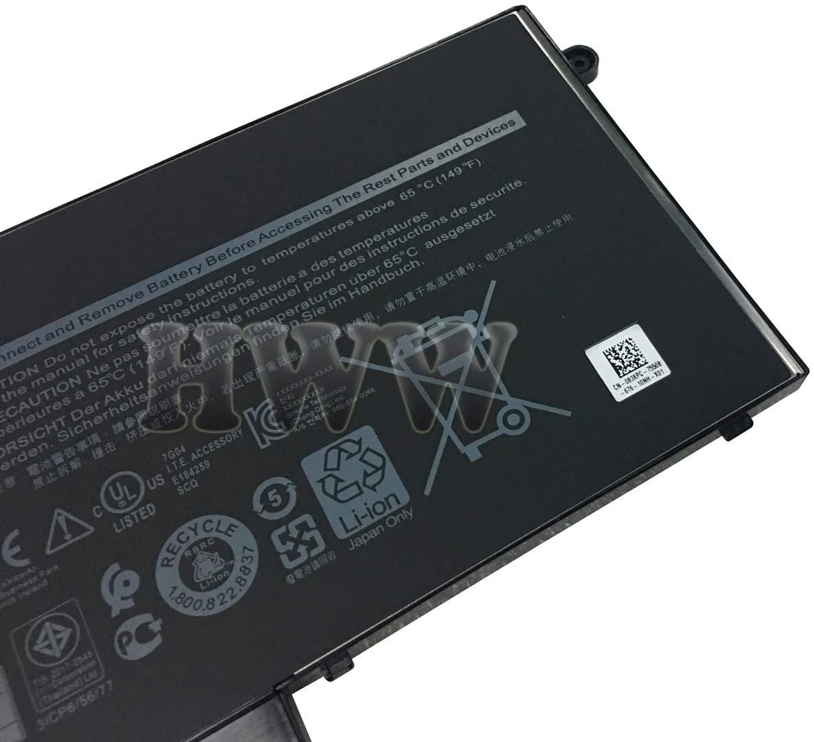 Laptop Battery for Dell 93FTF (11.4V 51Wh) Precision 15 3520 3530 Latitude E5480 E5580 E5490 E5590 Latitude 5280 5480 D4CMT 083XPC 83XPC 7 Laptop Battery for Dell 93FTF (11.4V 51Wh) Precision 15 3520 3530 Latitude E5480 E5580 E5490 E5590 Latitude 5280 5480 D4CMT 083XPC 83XPC