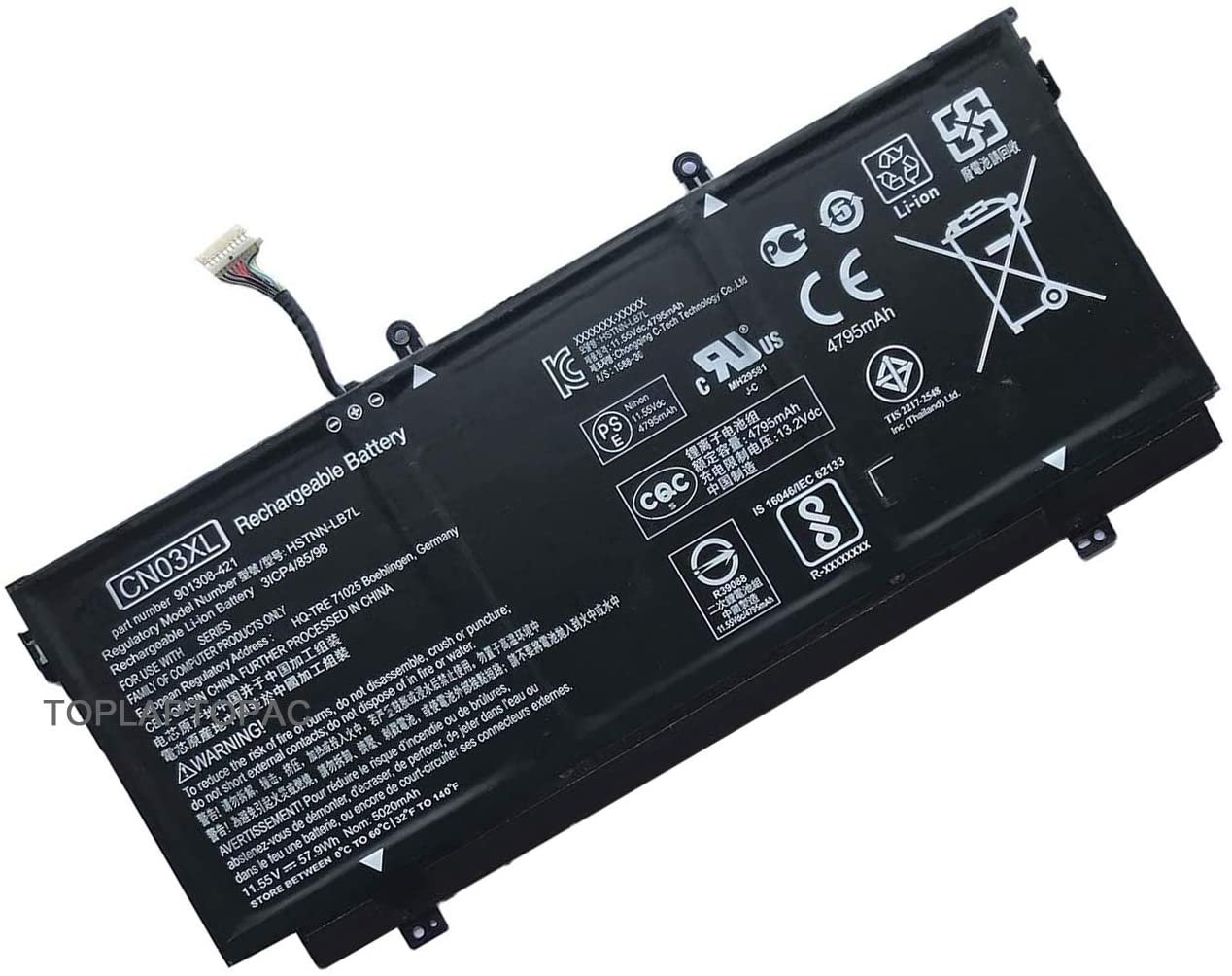 HP original Hp CN03XL Laptop battery for HP 13-AB001 13-AB099 13T-AB000 901308-421 HSTNN-LB7L 3 HP original Hp CN03XL Laptop battery for HP 13-AB001 13-AB099 13T-AB000 901308-421 HSTNN-LB7L