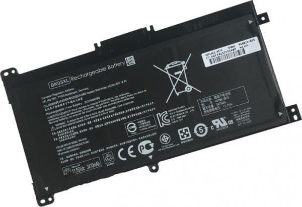 Battery for HP BK03XL (41.7Wh, 3 cells) Pavilion X360 14-BA series, X360 14m-BA MPN: BK03XL