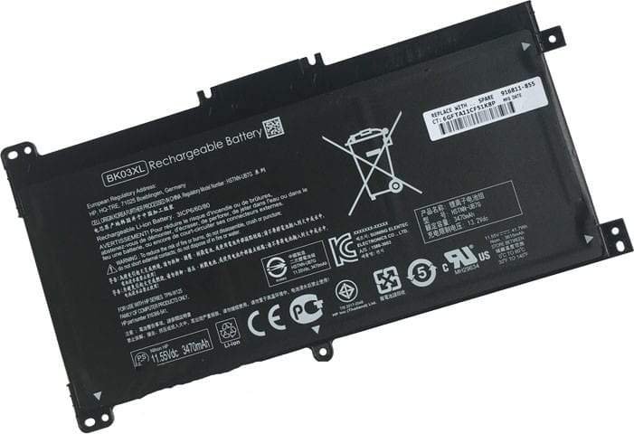 11.55V 41.7Wh HP original BK03XL Laptop Battery for HP HSTNN-UB7G TPN-W125 916366-541 916811-855 BK03041XL-PR Laptop Tablet MPN: BK03XL