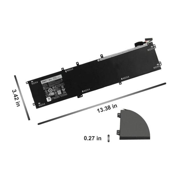 New  Laptop replacement Li-ion Battery 4GVGH for DELL Precision 5510 XPS 15 9550 series 11.4V 84WH MPN: 6GTPY/4GVGH
