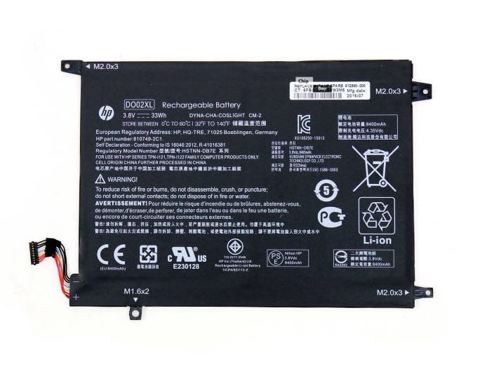 DO02XL Battery Compatible HP Pavilion X2 10 Series x2 10-j025tu 10-n030ca 10-n20no 10-n20ns 810749-2C1 810749-421 33Wh
