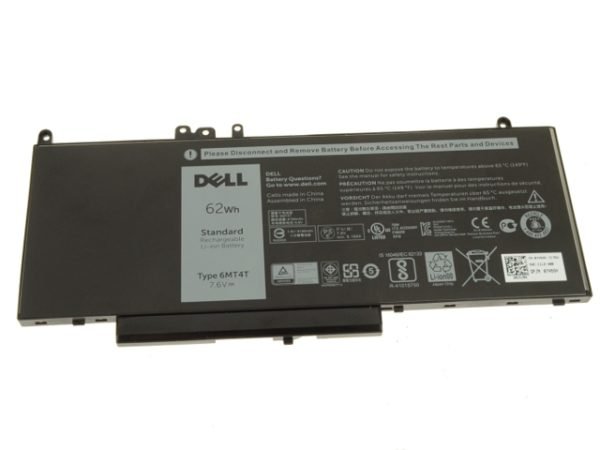 New  battery for Dell Latitude E5270 E5470 E5570 / Precision 3510 4-cell 62Wh  Laptop Battery  6MT4T MPN: 6MT4T